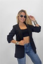 blazer con manica arricciata london